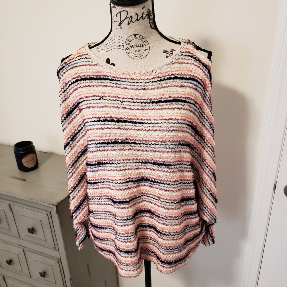 Cold shoulder sweater